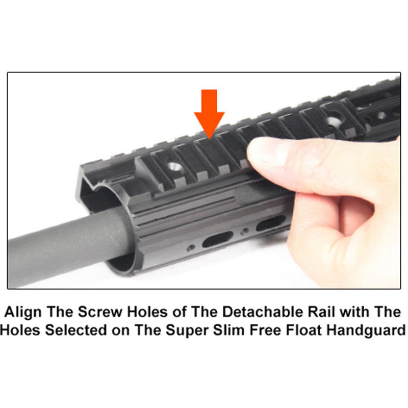 UTG 10 Slot Pro Rail for Super Slim Free Float AR-15 Handguard