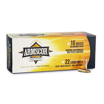 Armscor 50015PH Rimfire  22 LR 36 gr High Velocity Hollow Point (HVHP) 50 Bx/ 100 Cs