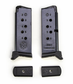 Ruger 380 ACP 6rd LCP/LCPll   Black Extended 2 Per Pack