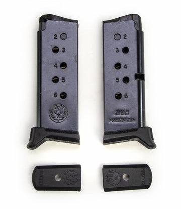 Ruger 380 ACP 6rd LCP/LCPll   Black Extended 2 Per Pack