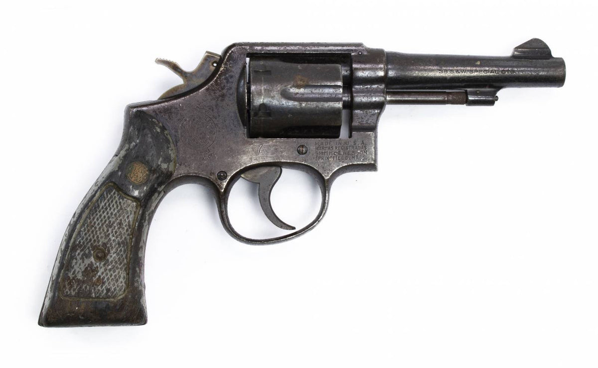 S&W 10-5 38 SPECIAL 4 BARREL FIXED SIGHTS SQUARE BUTT BLUED