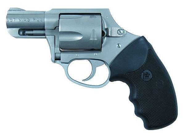 Charter Arms 73521 Mag Pug Revolver Double 357 Magnum 2.20 5 Rd Black Rubber Grip Stainless