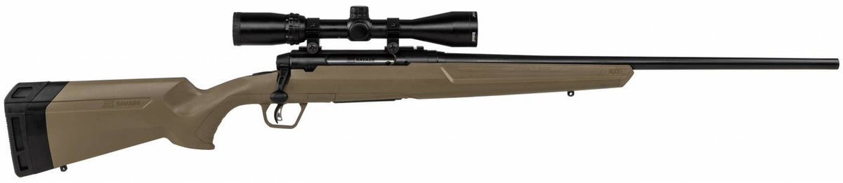 Savage Arms 57174 Axis II XP 308 Win 4+1 Cap 22 Matte Black Rec/Barrel Flat Dark Earth Stock Right Hand (Full Size) Includes Bushnell Banner 3-9x40mm Scope