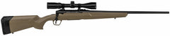 Savage Arms 57174 Axis II XP 308 Win 4+1 Cap 22 Matte Black Rec/Barrel Flat Dark Earth Stock Right Hand (Full Size) Includes Bushnell Banner 3-9x40mm Scope