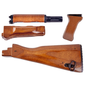 AKM AK-47/74 Laminated Stock Set - 4 Piece Set with Buttstock, Upper Handguard, Lower Handguard with Gas Tube, and Grip