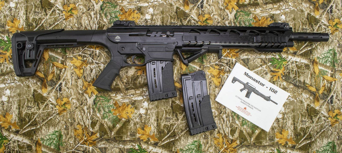 Monastor 102 Black 12ga Semi Auto Shotgun