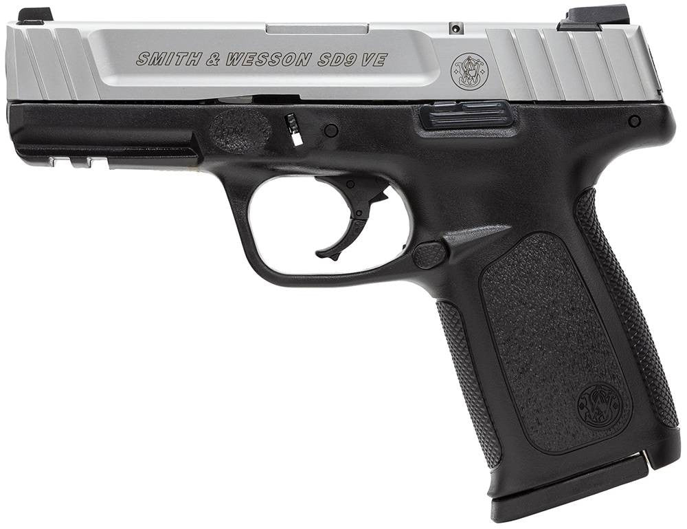 Smith & Wesson 223900 SD9 VE 9mm Luger 4 16+1 Stainless Steel Black Polymer Grip