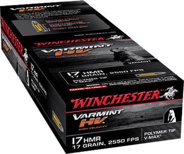 Winchester Ammo S17HMR1 Varmint HV  17 HMR 17 gr V-Max 50 Bx/ 20 Cs