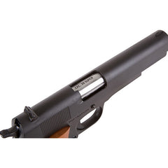 Rock Island 51815 GI Standard FS *CA Compliant 38 Super 5 9+1 Black Parkerized Wood Grip Fixed Sights