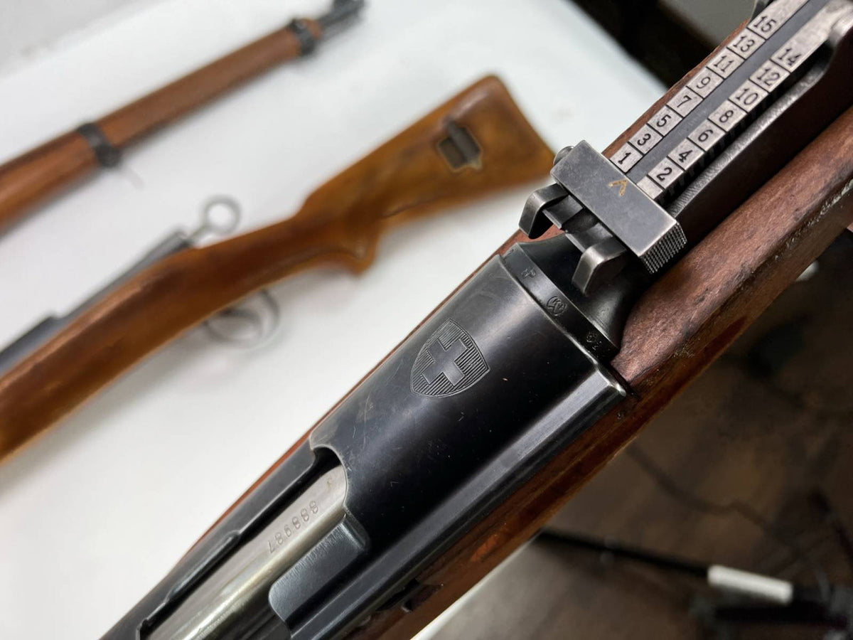 BERN K31 7.5x55 SWISS STRAIGHT PULL (C&R Eligible) W/O MAGAZINE - Dark Stock
