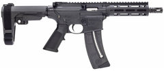 Smith & Wesson 13321 M&P15-22 Pistol 22 LR 25+1 8 Black Rec/Barrel Black SB Tactical SBA3 Adjustable Arm Brace Stock Black Polymer Grip Right Hand