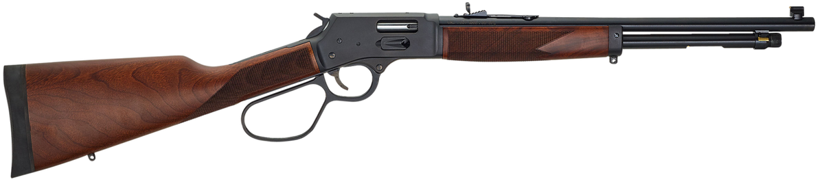 Henry H012GMR Big Boy Side Gate Carbine 357 Mag, 38 Special 7+1 16.50 American Walnut Blued Right Hand with Large Loop
