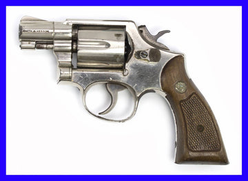 S&W 10 38 SPECIAL 2 BARREL NICKEL PLATED REVOLVER