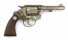 Colt Police Positive Revolver, .38 Special, 4 Barrel, Fixed Sights, Nickel7619