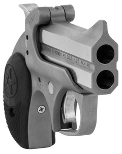 Bond Arms BARW Rowdy  410/45 Colt (LC) Derringer 3 2 Black Rubber Grip Polished Stainless Steel Frame