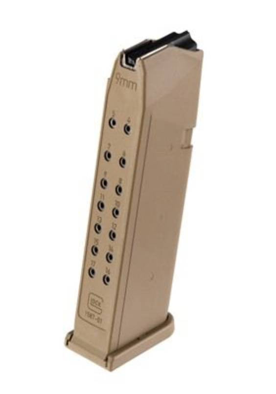 Glock G17/19X  9mm Luger 19rd Coyote Tan Detachable