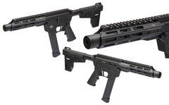Freedom Ordnance FX9P8 FX-9  9mm Luger 8.25 33+1 Black Hard Coat Anodized Black Polymer Grip KAK Shockwave Pistol Brace