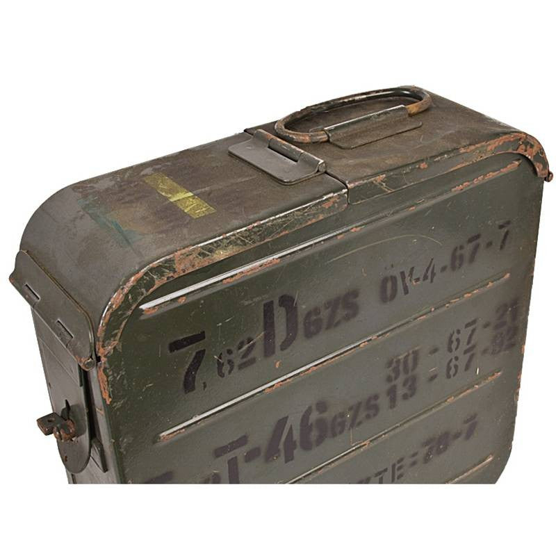 SG-43 Goryunov Ammo Can with Double Hinge and Metal Handle - Reenactor's Grade