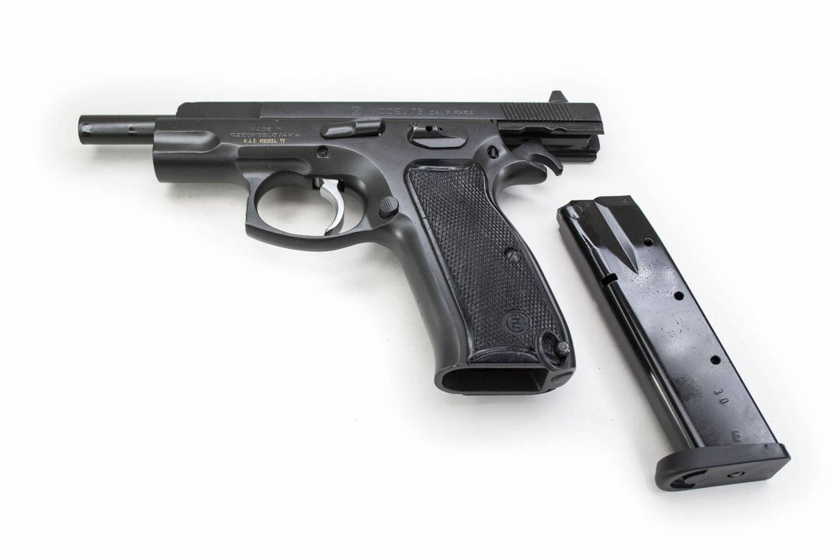 CZ CZ75 9MM DA SEMI 4.75BBL ADJ SIGHT W/O MAG