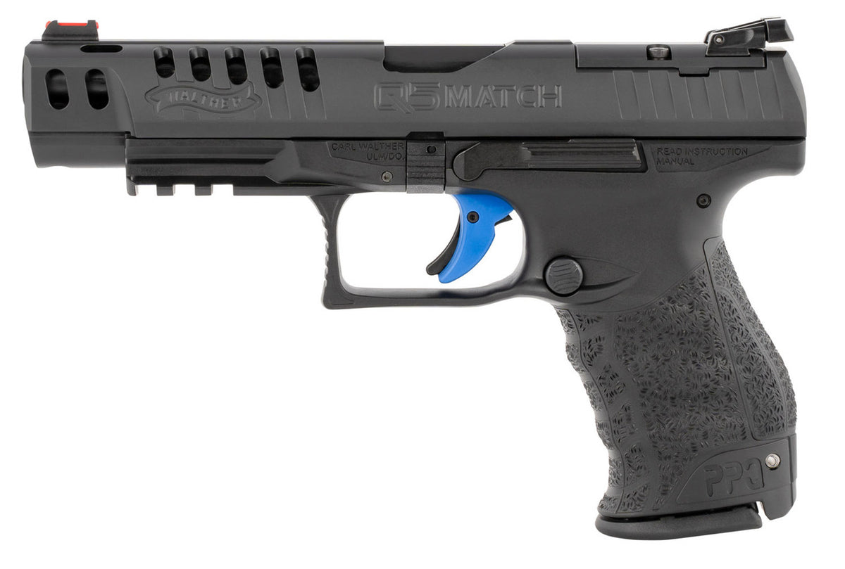 Walther Arms 2846926 PPQ M2 Q5 Match 9mm Luger 5 15+1 Black Black Tenifer Slide Black Polymer Grip