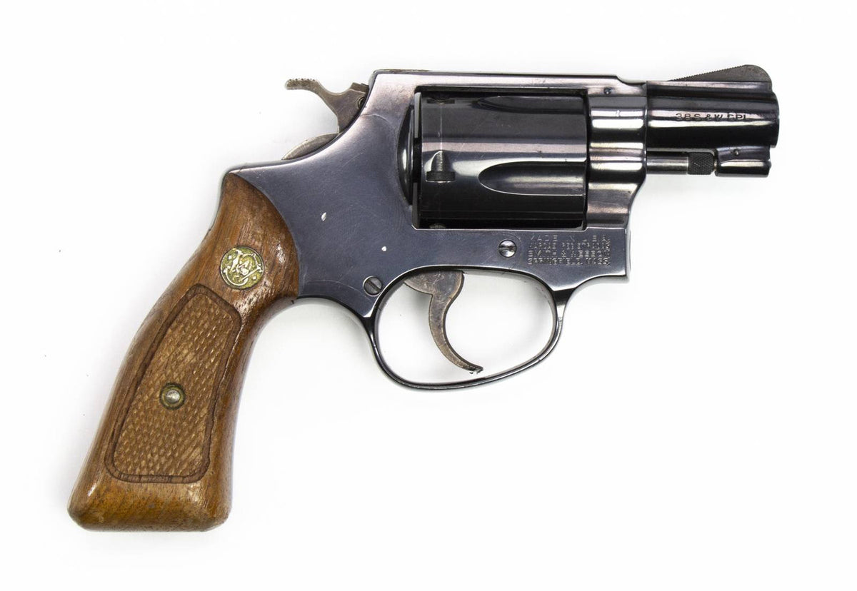 S&W 36 38 SPECIAL 2 BARREL SQUARE BUTT BLUED REVOLVER-USED5148
