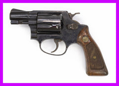 S&W 36 .38 SPECIAL 2" BARREL BLUED FIXED SIGHT SQUARE BUTT1294
