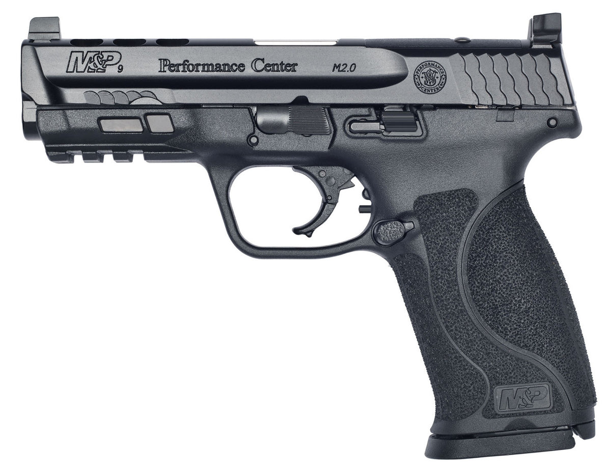 Smith & Wesson 11831 M&P Performance Center M2.0 9mm Luger 4.25 17+1 NTS Matte Black Black Armornite Stainless Steel Ported Black Interchangeable Backstrap Grip C.O.R.E.