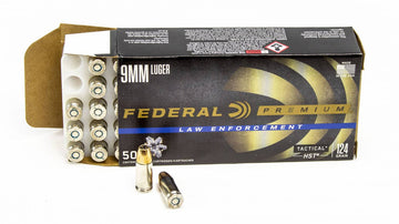 Federal Law Enforcement 9mm Luger Ammo 124 Grain HST JHP