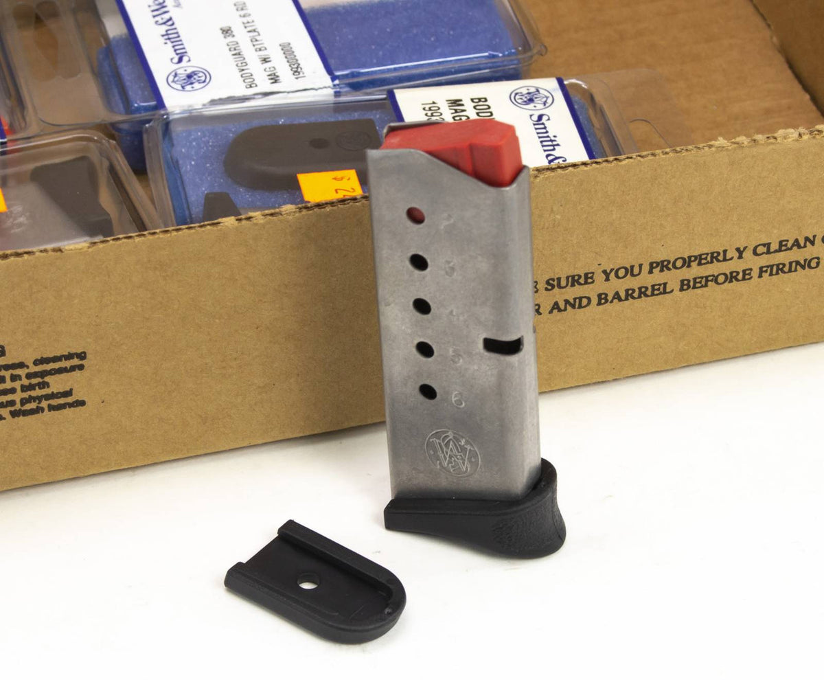 (4) SMITH & WESSON BODYGUARD 380 ACP 6RD MAGAZINES