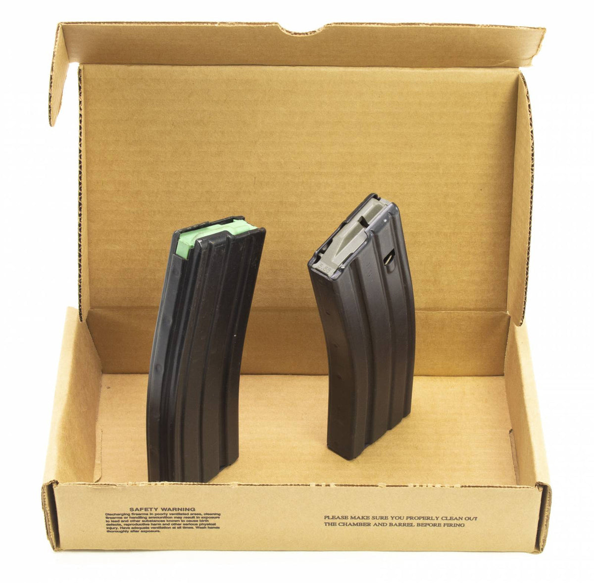 2 USED D&H INDUSTRIES AR15 5.56MM 30RD MAGS