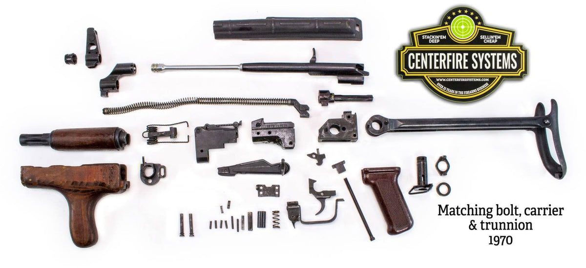 Romanian 1970 Model 65 AKM-47 7.62x39 Underfolder Parts Kit - Numbers Matching - Good Bluing - Year 1970