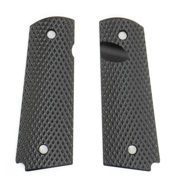 Remington 1911 Grips - Black & Pewter Laminate