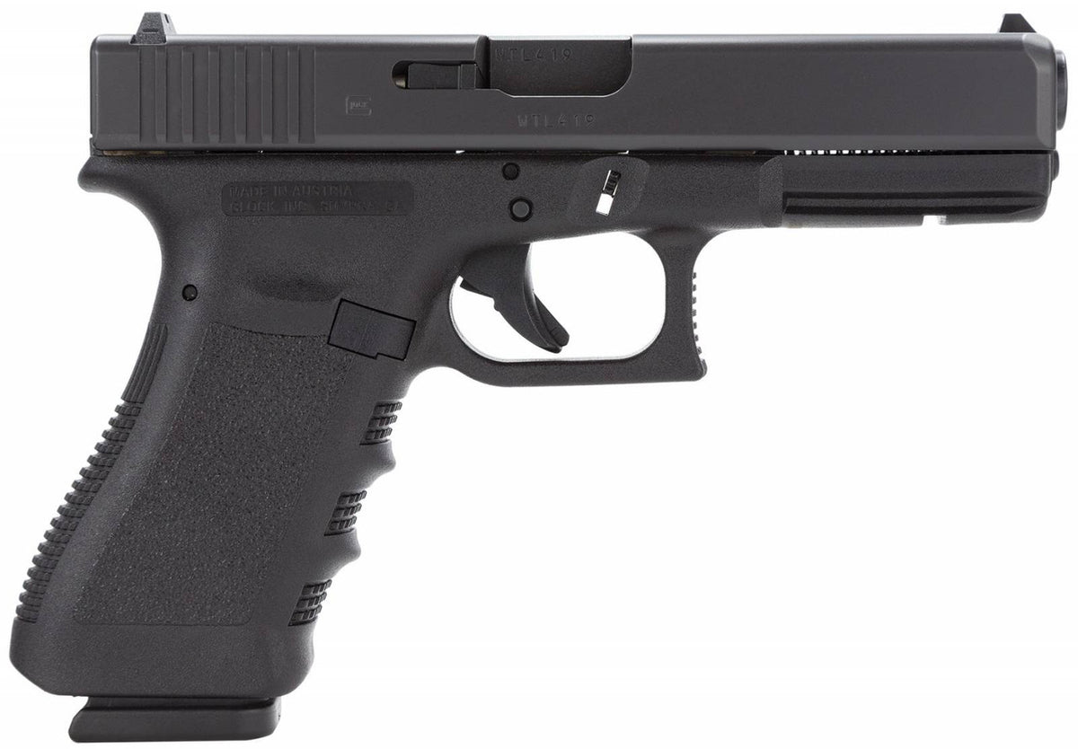 Glock PI3750201 G37 Gen3 45 GAP 4.49 10+1 Black Steel Slide Black Polymer Grip Fixed Sights