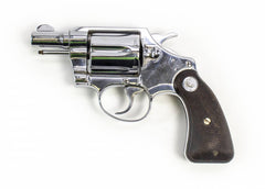 COLT DETECTIVE SPECIAL REVOLVER 2nd ISSUE 38 SPECIAL 2 BARREL FIXED SIGHTS - NICKEL7034