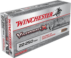 Winchester Ammo X22250PLF Varmint X  22-250 Rem 38 gr Lead-Free 20 Bx/ 10 Cs
