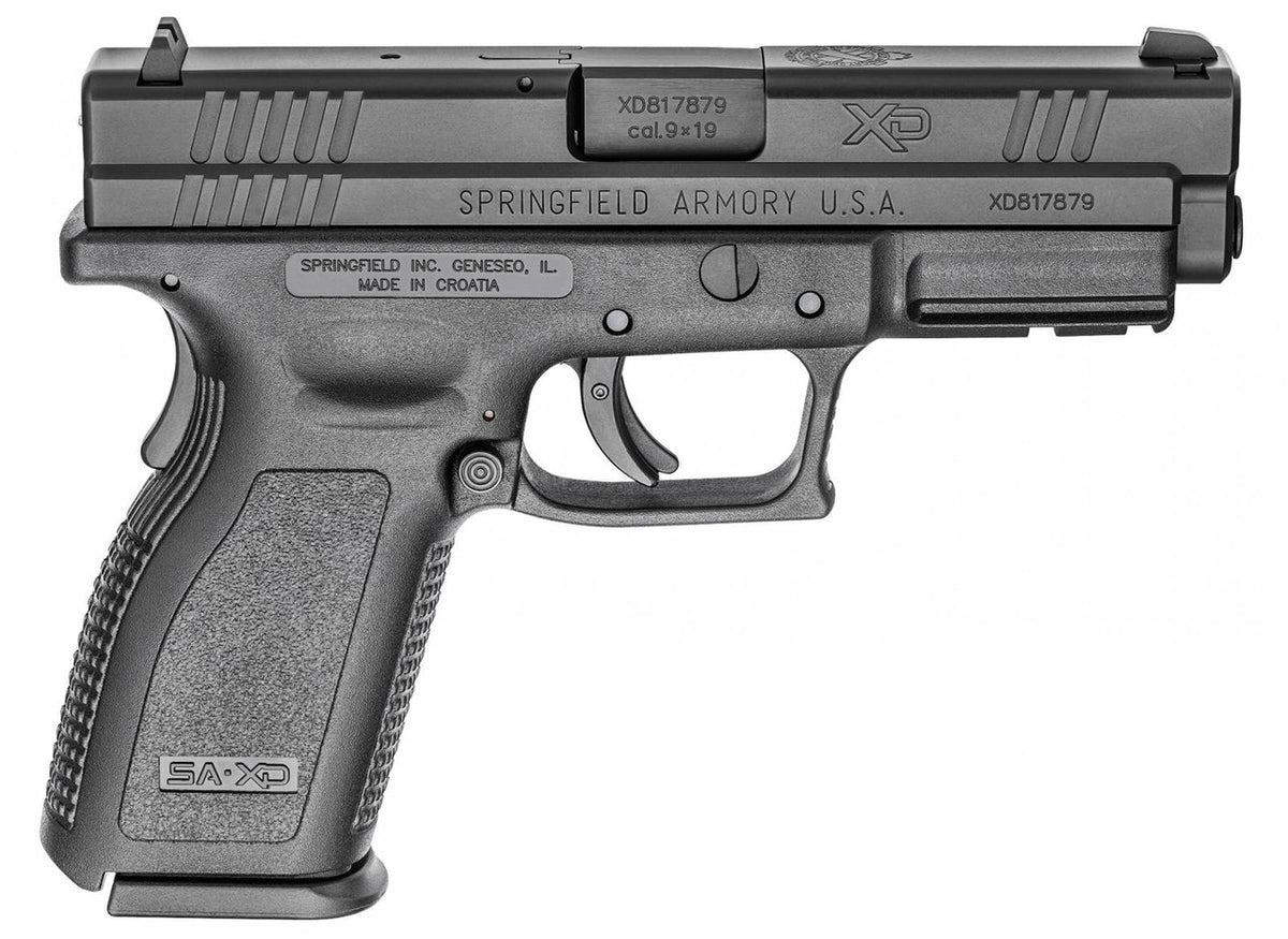 Springfield Armory XDD9101HC XD Service Defender Legacy 9mm Luger 4 16+1 Railed Black Frame Black Melonite Steel Slide Black Polymer Grip