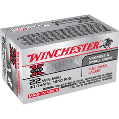 Winchester .22 WMR FMJ 40GR 50rds