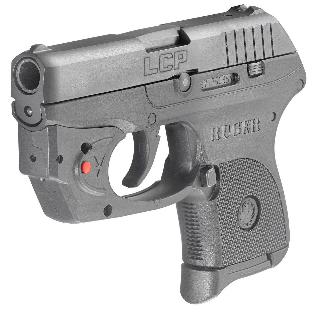 Ruger 3752 LCP  380 ACP 2.75 6+1 Black Frame Black Oxide Steel Slide Black Polymer Grip Vridian Red Laser