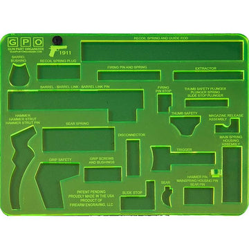 1911 Gun Part Organizer (GPO) - Green