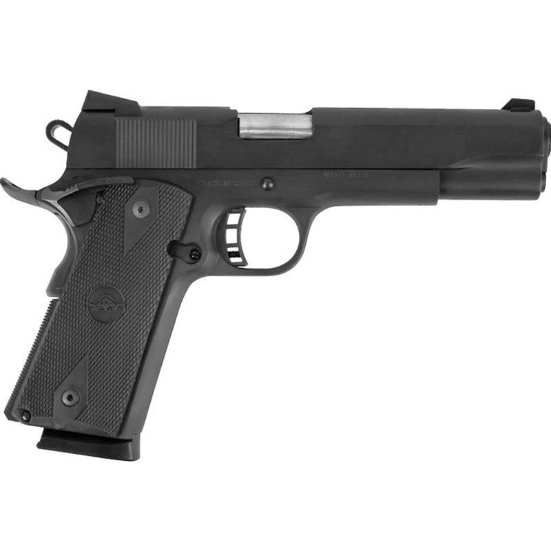 Rock Island 51431 Rock Standard FS 45 ACP 5 8+1 Black Parkerized Black Rubber Grip Fixed Sights