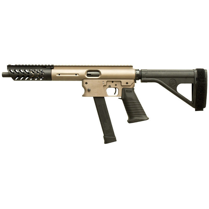 Aero Survival Rifle (ASR) 9mm with Extended Handguard and SB Tactical Brace - Dark Earth
