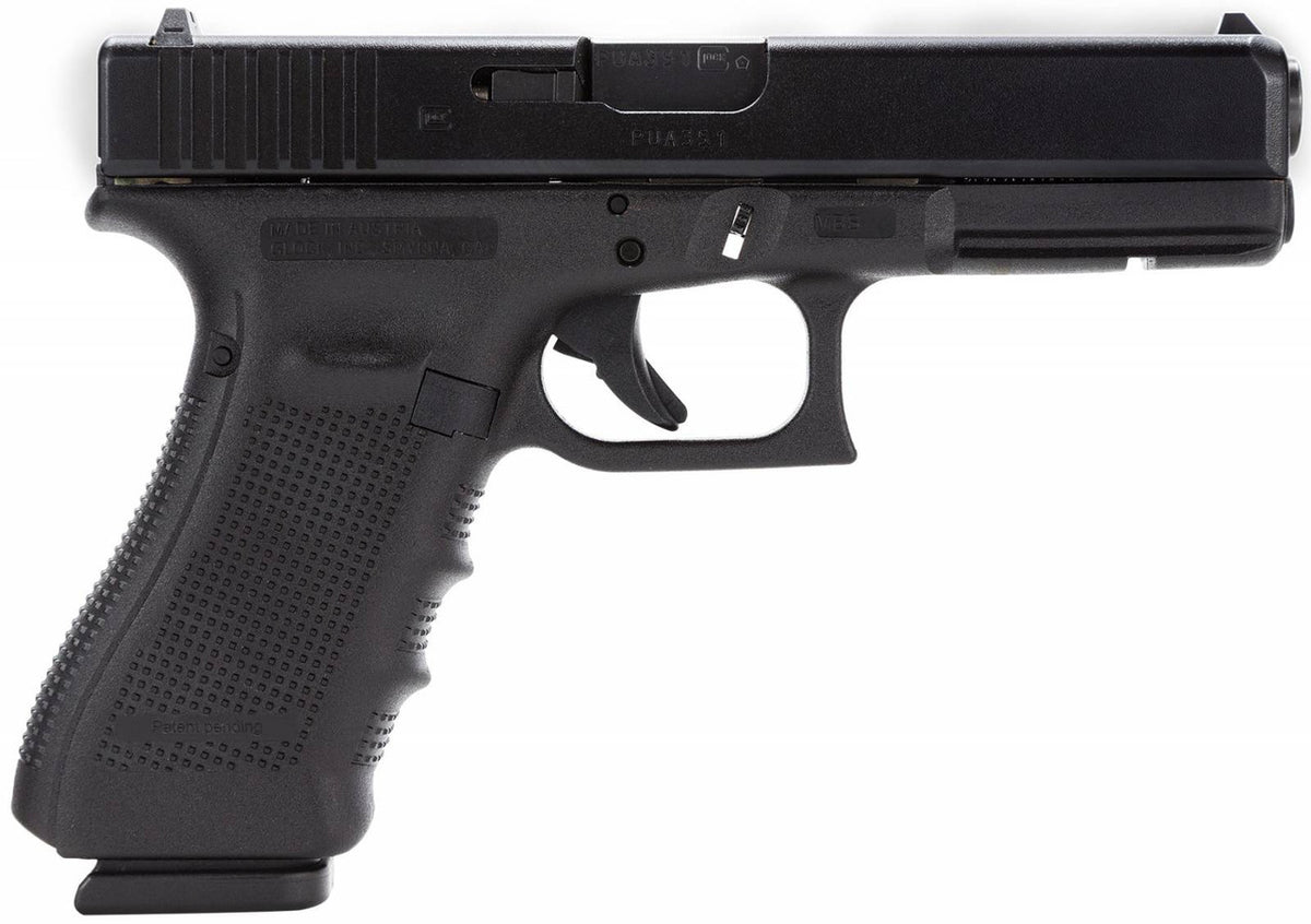 Glock PG3750201 G37 Gen4 45 GAP 4.49 10+1 Black Steel Slide Black Interchangeable Backstrap Grip Fixed Sights