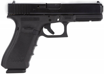 Glock PG3750201 G37 Gen4 45 GAP 4.49 10+1 Black Steel Slide Black Interchangeable Backstrap Grip Fixed Sights