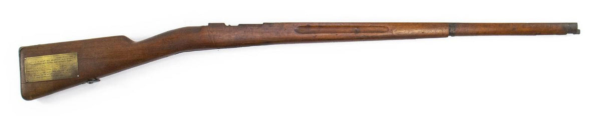 Original Swedish Mauser M96 Rifle Hardwood Stock w/Brass Info Plate