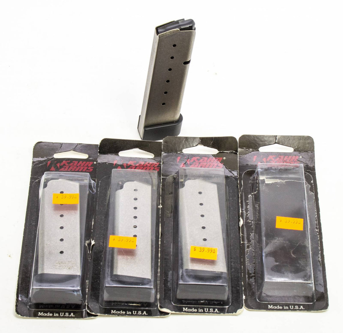 4 NEW KAHR TP45, .45ACP 7RD EXT. BASE MAGS