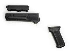 AK Black Polymer Polish Handguard Set w/Pistol Grip - New