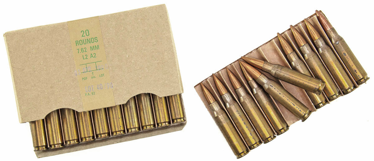 .308 POF Military Surplus 147gr. FMJ Ammo - 20rds