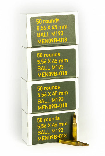 2009 Production German MEN Defense M193 5.56mm Ammo - 200rd Box