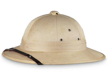 FRENCH STYLE KHAKI PITH HELMET NEW