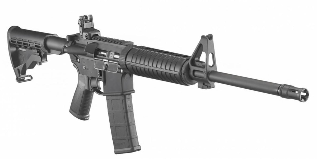 Ruger 5.56x45mm 16.10 30+1 8500 AR-556  Black Hard Coat Anodized Matte Black Oxide 6 Position Stock Black Polymer Grip